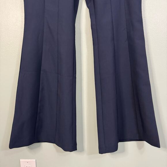 INC INTERNATIONAL CONCEPTS Pants 12 Bootcut Flare Leg Mid Rise Pleated Blue NWT - Picture 5 of 11